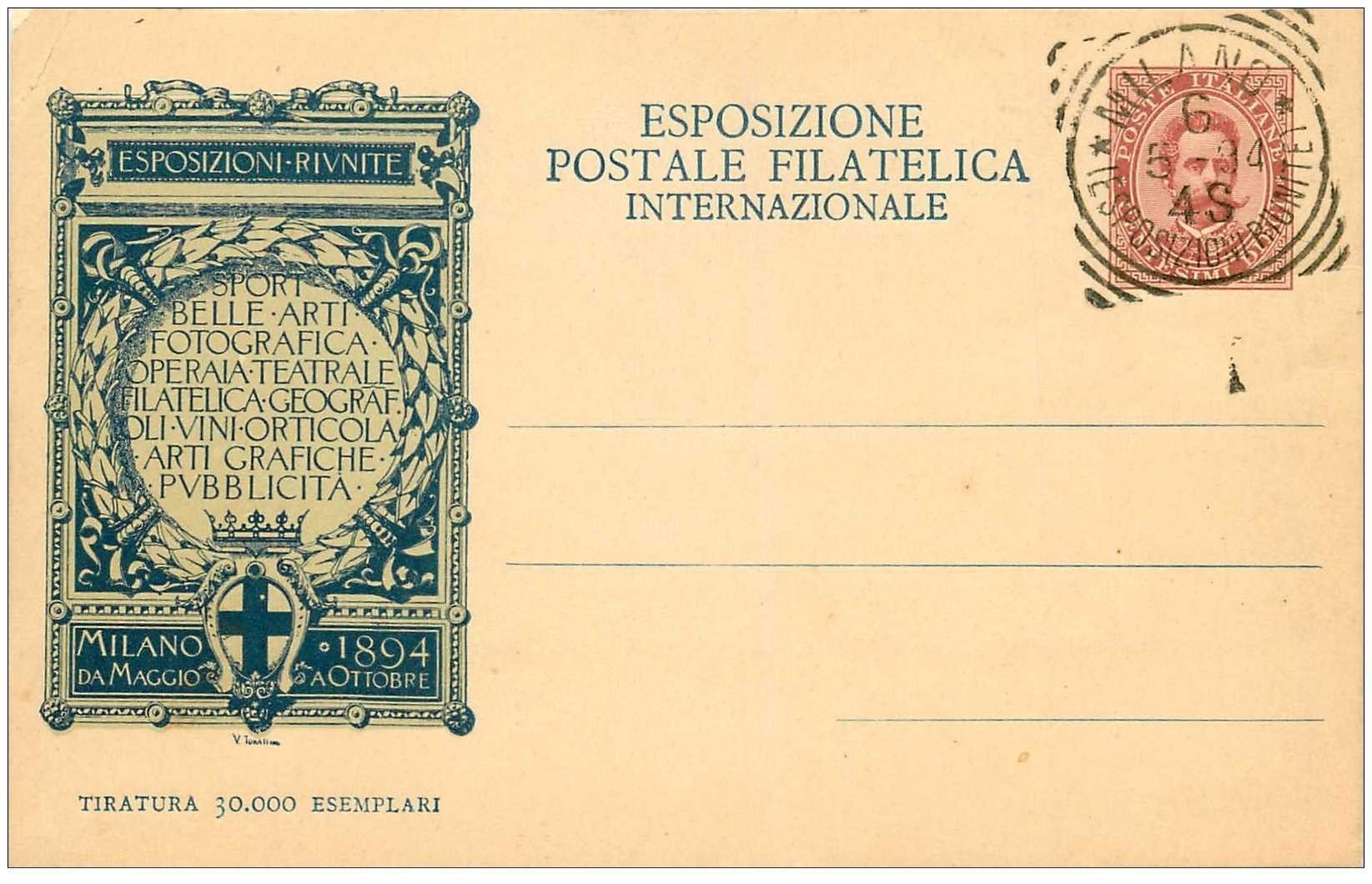 MILANO. Esposizione postale Filatelica internazionale 1906