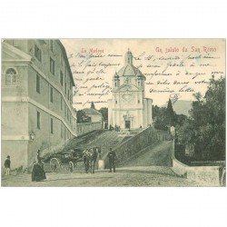 carte postale ancienne Italia Italie. SAN REMO. La Madone. Timbres manquants