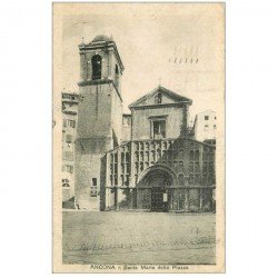 carte postale ancienne ITALIA. Ancona. Santa Maria della Piazza