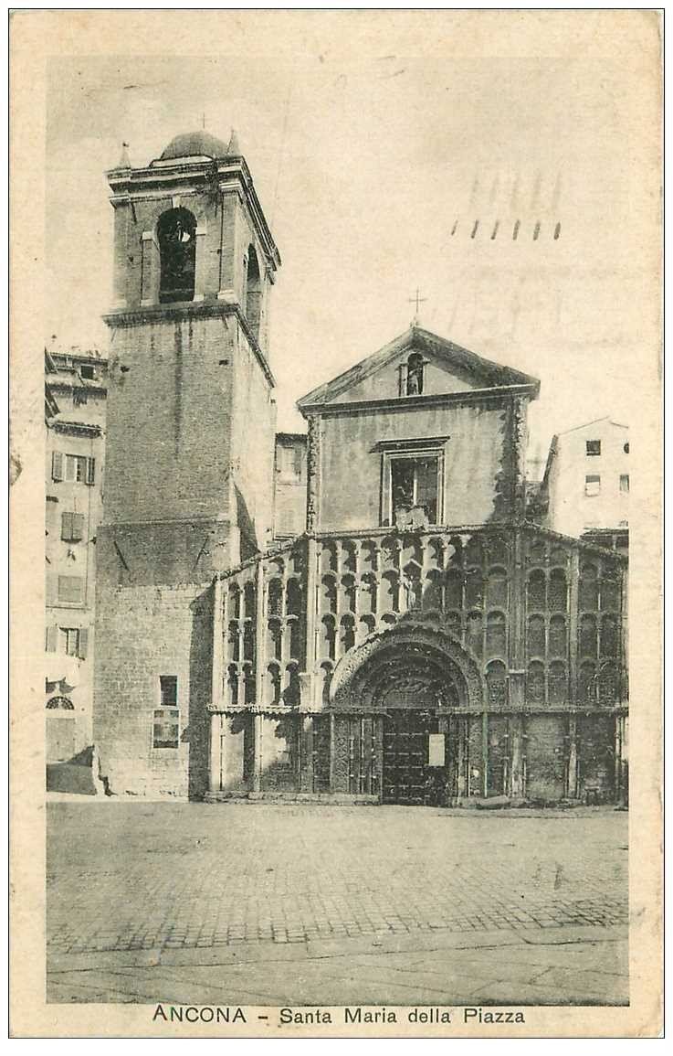 carte postale ancienne ITALIA. Ancona. Santa Maria della Piazza