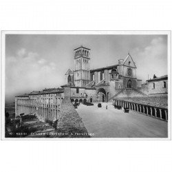 carte postale ancienne ITALIA. Assisi. Chiesa Convento S. Francesco carte photo