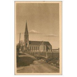 carte postale ancienne 14 SAINT-AUBIN. L'Eglise 1950