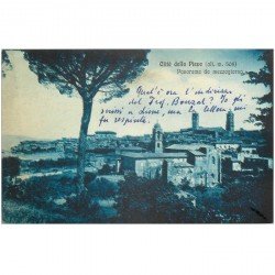 carte postale ancienne Italia. CITTA DEL PIEVE 1952