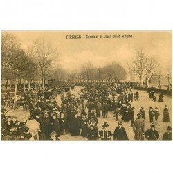 carte postale ancienne Italia. FIRENZE Cascine il Viale della Regina