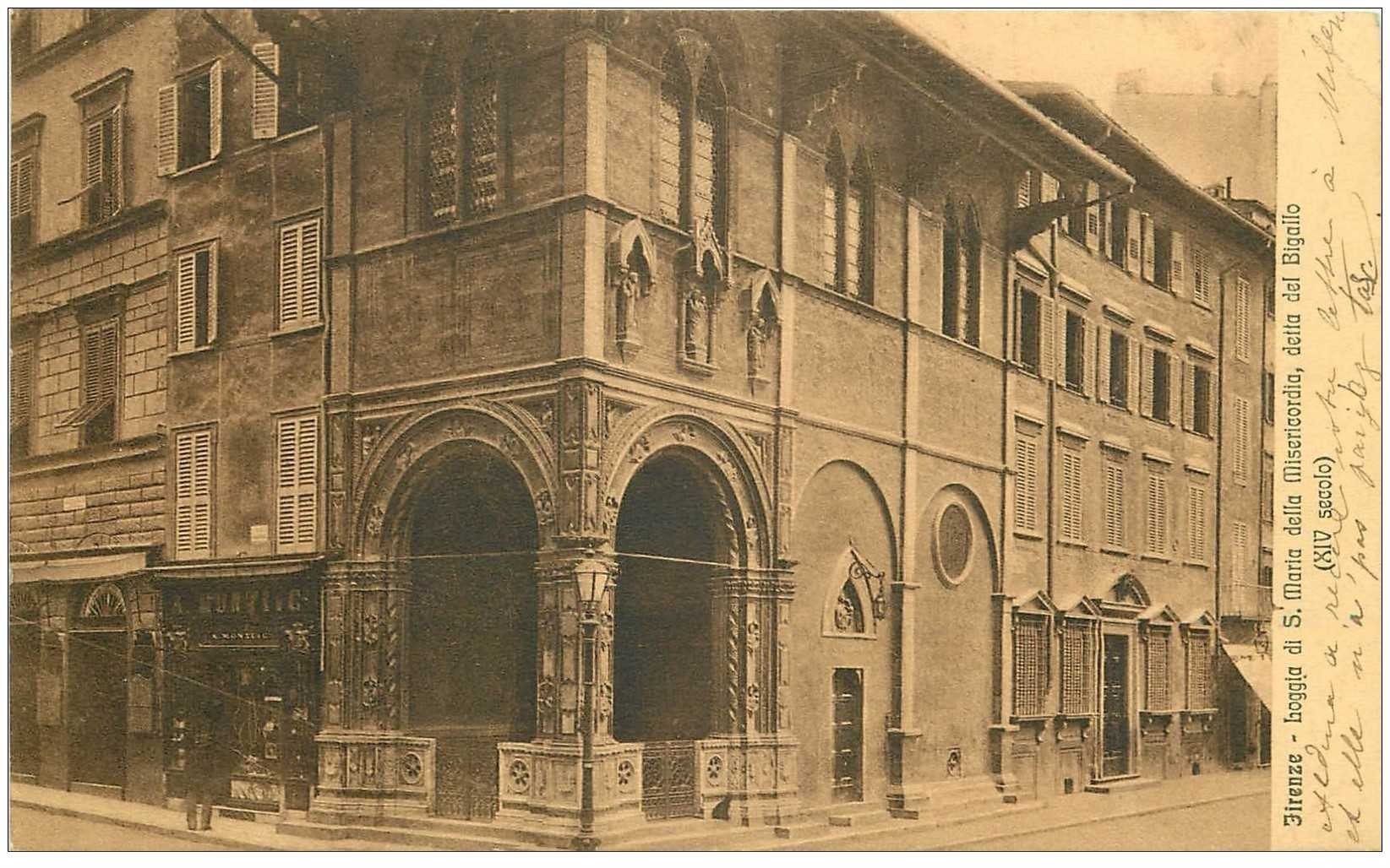 carte postale ancienne ITALIA. Firenze. Loggia di San Maria della Misericorda