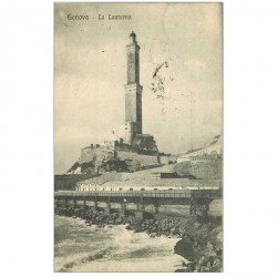 carte postale ancienne ITALIA. Genova. La Lanterna