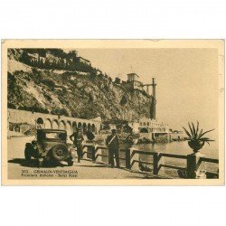 carte postale ancienne ITALIA. Grimaldi Ventimiglia. Frontiera Balzi Rossi 1939