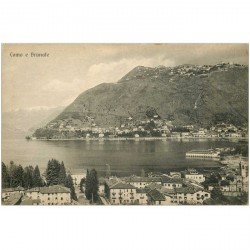 carte postale ancienne ITALIA. Lago di Como e Brunate