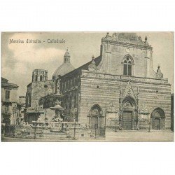 carte postale ancienne ITALIA. Messina distrutta Cattedrale 1911