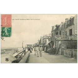 carte postale ancienne 14 SAINT-AUBIN. Les Promenades 1910