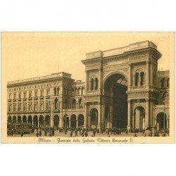 carte postale ancienne ITALIA. Milano. Galleria Vittorio Emanuele II