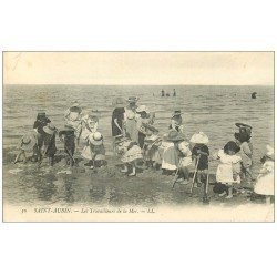 carte postale ancienne 14 SAINT-AUBIN. Les Travailleurs de la Mer 1908