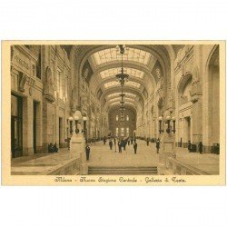 carte postale ancienne ITALIA. Milano. Stazione Centrale Galleria di Testa