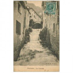 carte postale ancienne Italia. MOLTRASIO. La Cascata 1907