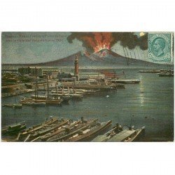 carte postale ancienne ITALIA. Napoli. Il Vesuvio 1907