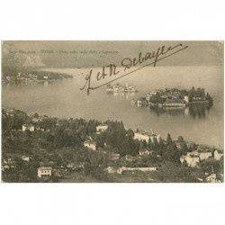carte postale ancienne ITALIA. Stresa. Isole Bella e Superiore 1924