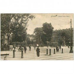 carte postale ancienne Italia. TORINO Piazza Carlo Felice 1925