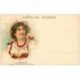 ITALIE ITALIA. Carte postale précurseur litho vers 1900. Donna Costume la Romana