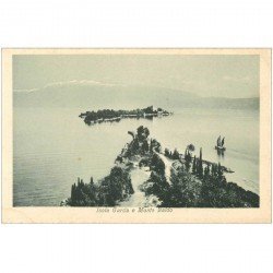 carte postale ancienne ITALIE ITALIA. Isola Garda e Monte Baldo
