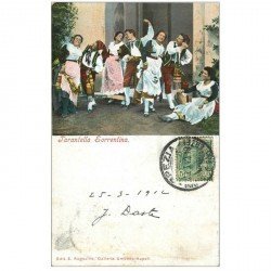 carte postale ancienne ITALIE ITALIA. Tarantella Sorrentina 1912