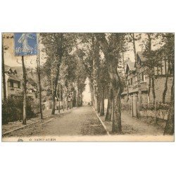 carte postale ancienne 14 SAINT-AUBIN. Une Avenue