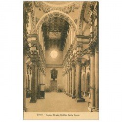 carte postale ancienne LECCE. Interno Reggia Basilica Santa Croce