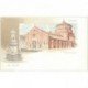 carte postale ancienne MILAN MILANO verso 1900. S. M. delle Grazie è Monumento a Leonardo