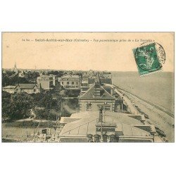 carte postale ancienne 14 SAINT-AUBIN. Vue prise de la Tourelle 1909