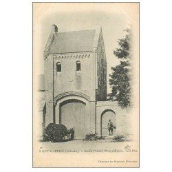carte postale ancienne 14 SAINT-GABRIEL. Le Prieuré Porte d'entrée vers 1900