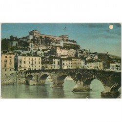 carte postale ancienne VERONA. Ponte della Pietra Castello S. Pietro 1918