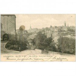 carte postale ancienne LUXEMBOURG. Altes Trierer Tor 1904