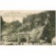 carte postale ancienne Luxembourg. BOUILLON. Tunnel Route de Corbion 1907