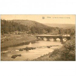 carte postale ancienne LUXEMBOURG. Chiny. Pont Saint Nicolas et Barrage timbre absent