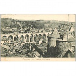 carte postale ancienne LUXEMBOURG. Faubourg de Clausen