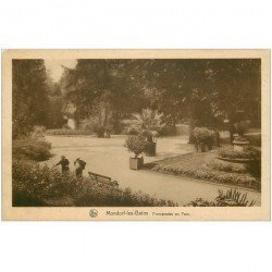 carte postale ancienne Luxembourg. MONDORF-LES-BAINS. Promenades au Parc 1933