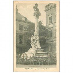 carte postale ancienne LUXEMBOURG. Monument Dicks Lentz 1923