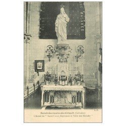 carte postale ancienne 14 SAINT-GERMAIN-DU-CRIOULT. Sacré-Coeur avec Autel