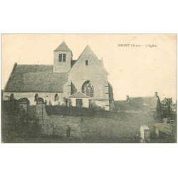 carte postale ancienne 02 OIGNY. L'Eglise 1917