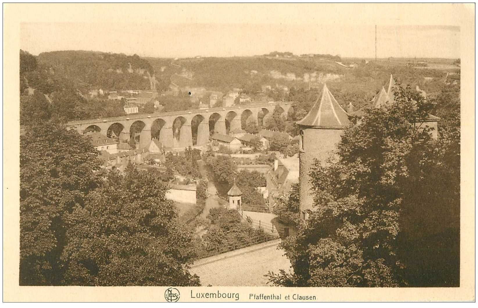 carte postale ancienne LUXEMBOURG. Pfaffenthal et Clausen