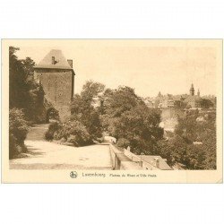 carte postale ancienne LUXEMBOURG. Plateau du Rham et Ville Haute