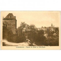 carte postale ancienne LUXEMBOURG. Plateau Rham Ville Haute