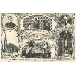 carte postale ancienne 14 SAINT-GERMAIN-DU-CRIOULT. Sanctuaire Sacré-Coeur avec Lemonnier