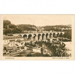 carte postale ancienne LUXEMBOURG. Vallée Clausen et Viaduc