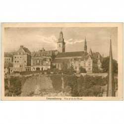 carte postale ancienne LUXEMBOURG. Vue du Bham 1928 timbre manquant