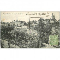carte postale ancienne LUXEMBOURG. Vue prise de Rham 1910