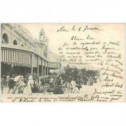 carte postale ancienne MONACO MONTE CARLO. Café de Paris 1902