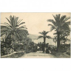 carte postale ancienne MONACO MONTE CARLO. Jardins du Casino 1913