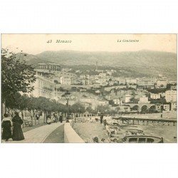 carte postale ancienne MONACO MONTE CARLO. La Condamine