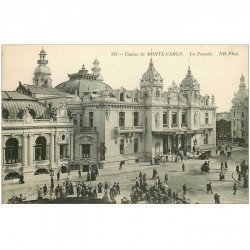 carte postale ancienne MONACO MONTE CARLO. La façade du Casino