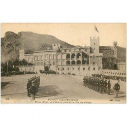 carte postale ancienne MONACO MONTE CARLO. Revue du Palais jour Fête du Prince 1917